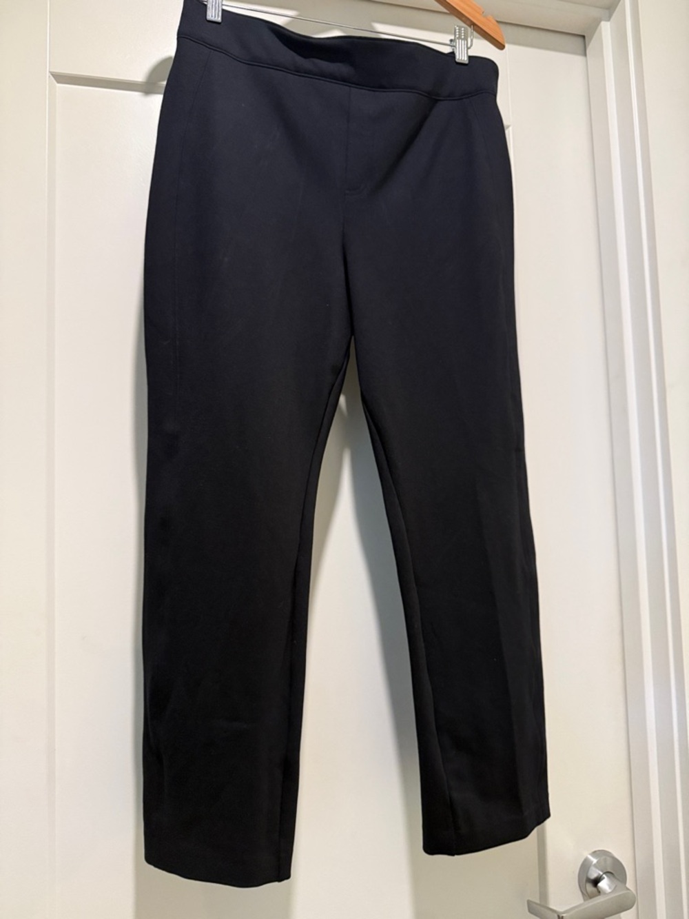 SPANX Black Straight Leg Pull-On Pants